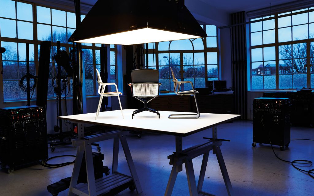 A photograph of the small-scale Keyn models for design evaluation. Film and design by forpeople.