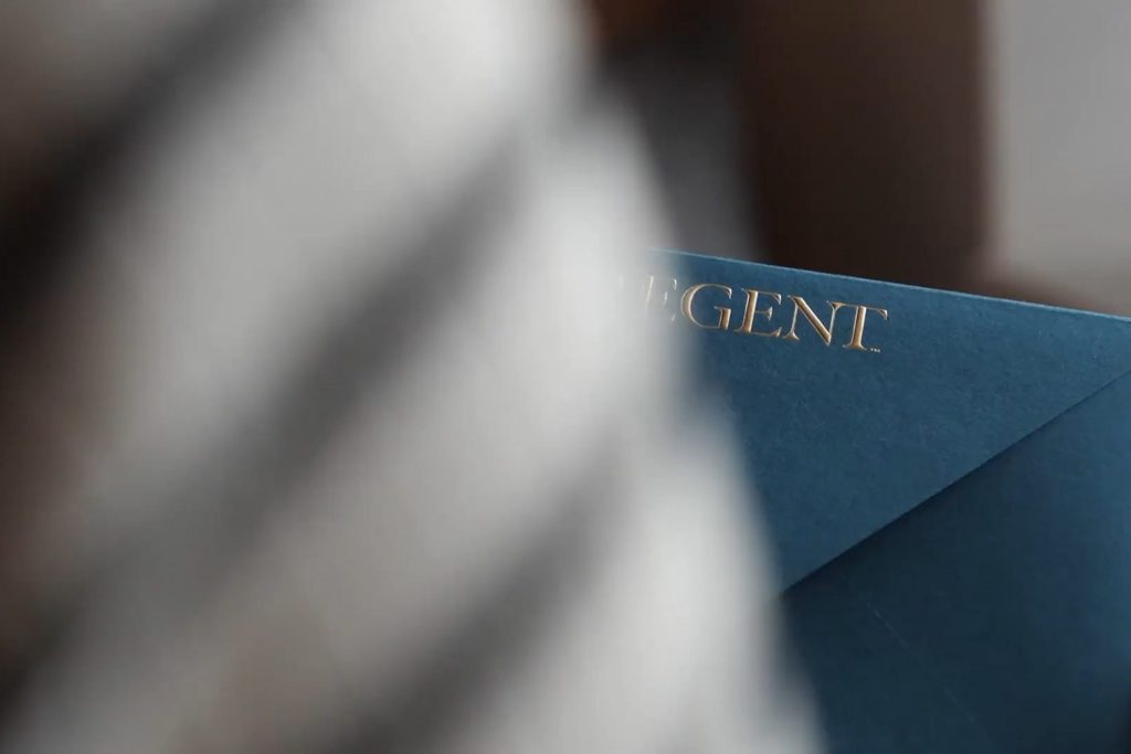 Regent Brand Identity — an edit of the full experience of regent. Design by forpeople.