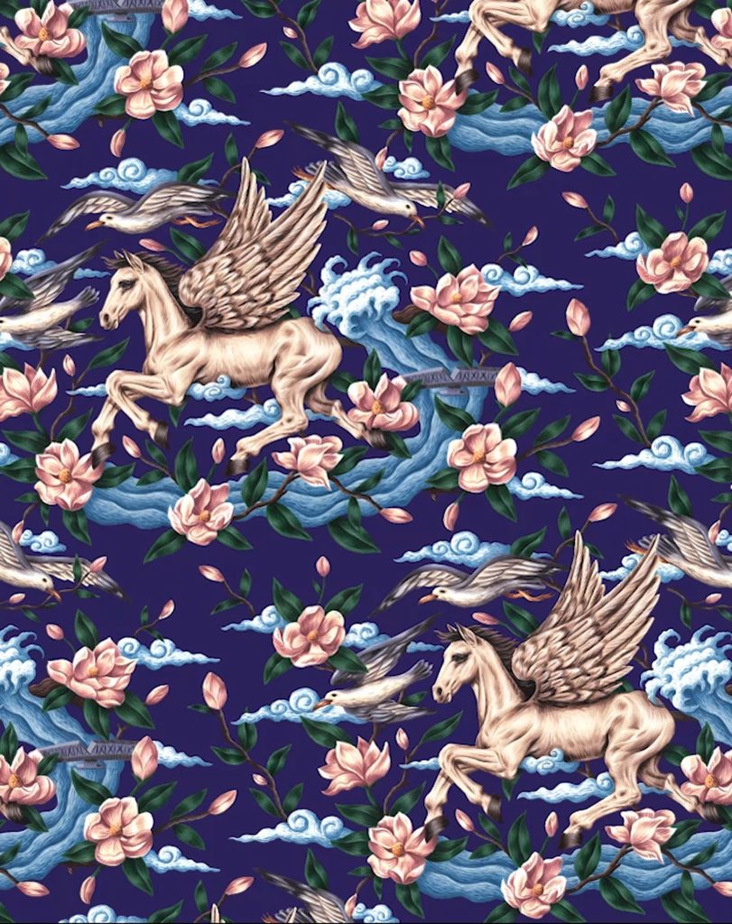 Film of the Regent wallpaper. Illustration and design by forpeople.