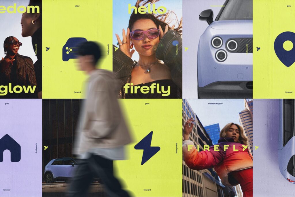 composite image of Firefly brand identity assets.