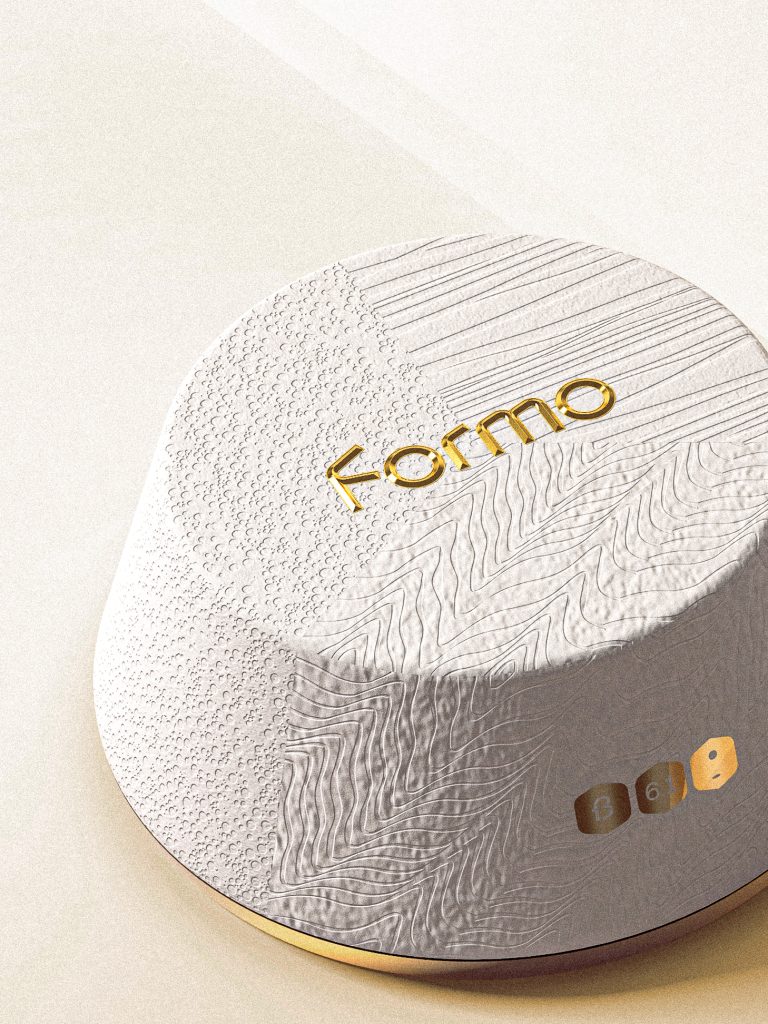 3D Visualisation of a Formo packaging concept. Concept, design, and visualisation by forpeople.