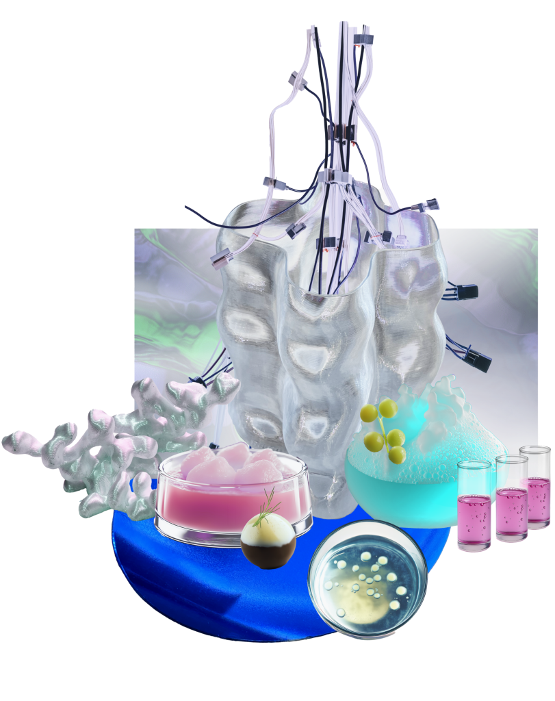 A 3D model composition for Future Feast. 3D visualization by forpeople.