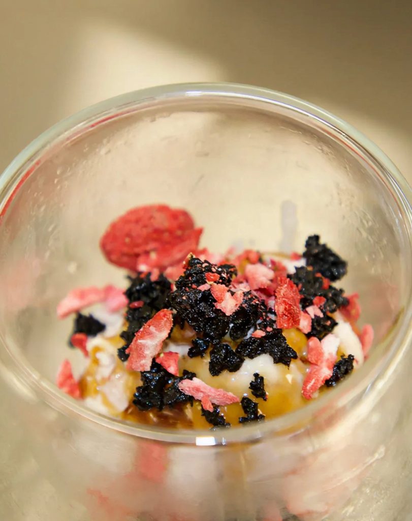 Photograph of the oval from future feast. Film and concept by forpeople. Culinary concept by Josh Hatfield.