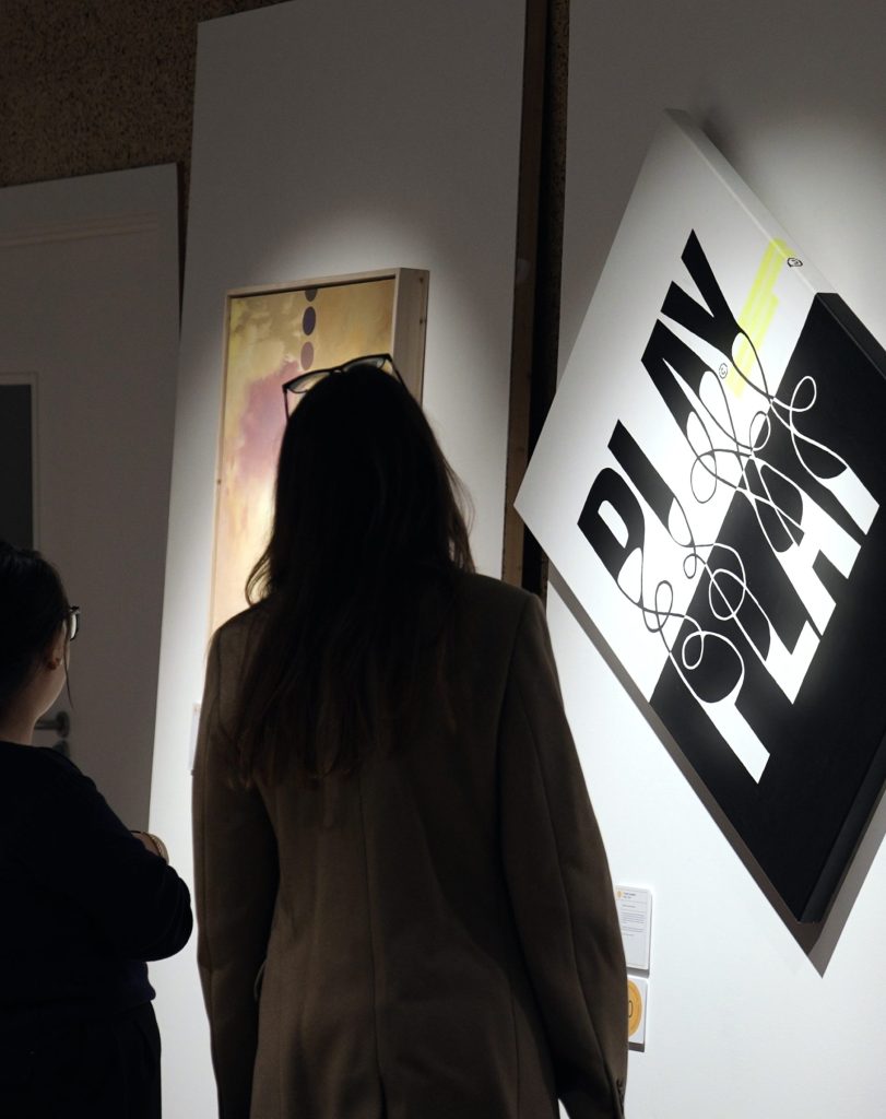 On-site photograph from the private view. Film by forpeople.