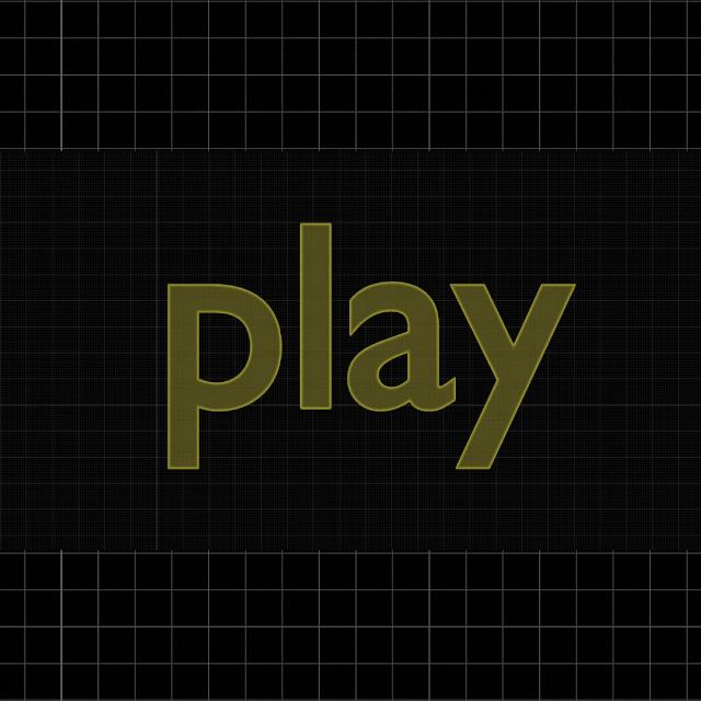 Play experiment of 3D typographic motion. Design by forpeople.