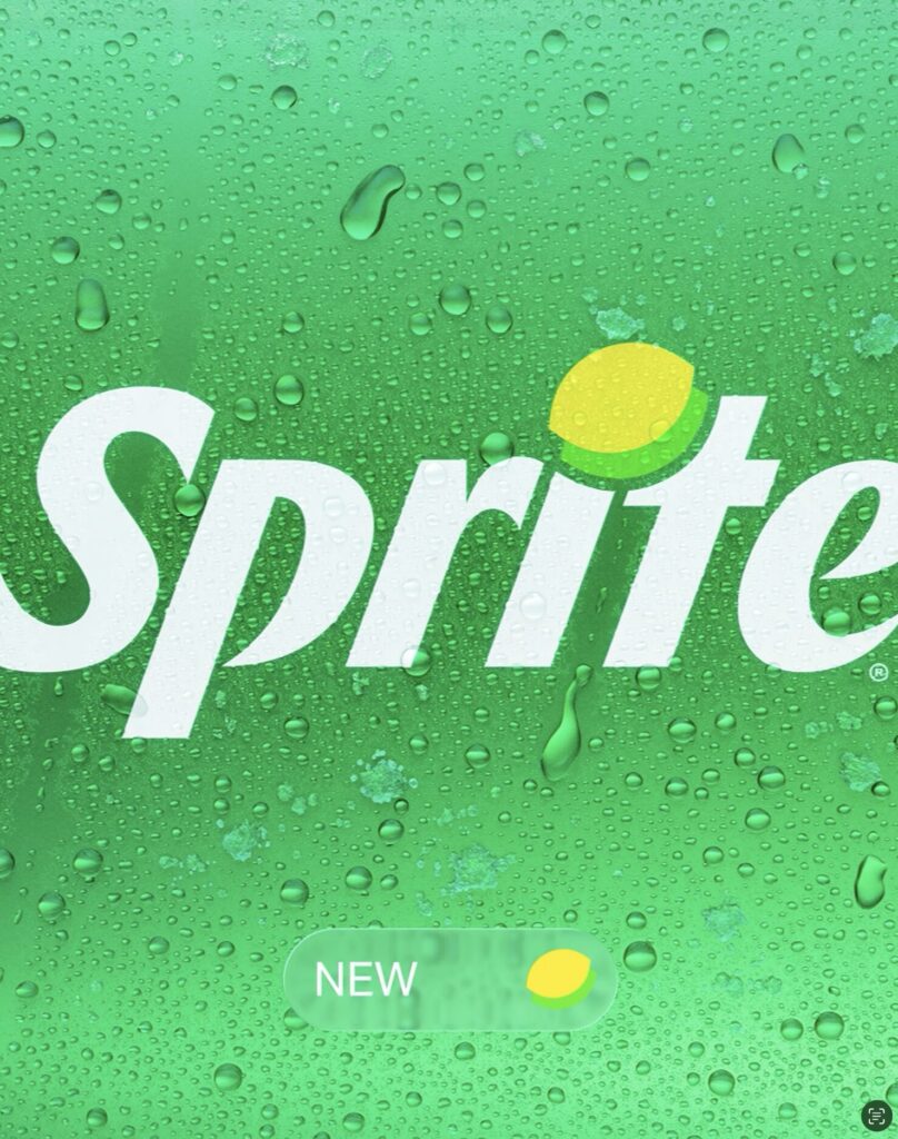 Detail of the new Sprite Logo & Wordmark, designed by forpeople.