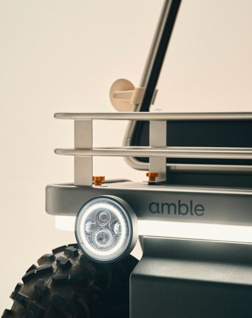 Photograph of amble buggy side headlights by amble.