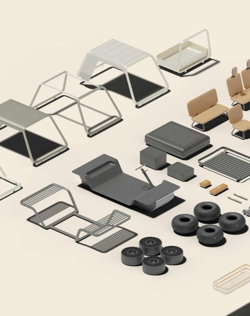 Sketch of amble buggy design by forpeople.