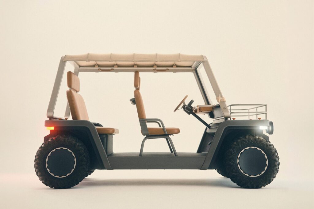Photograph of amble one buggy side side profile by amble.