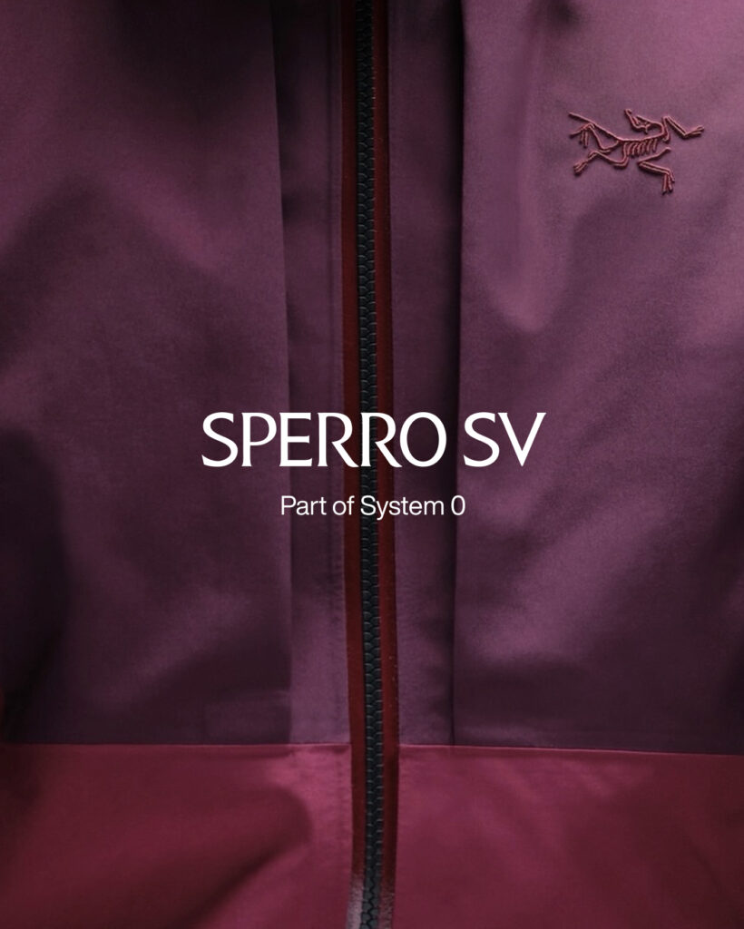 Arc'teryx System 0 Sperro SV jacket teaser.